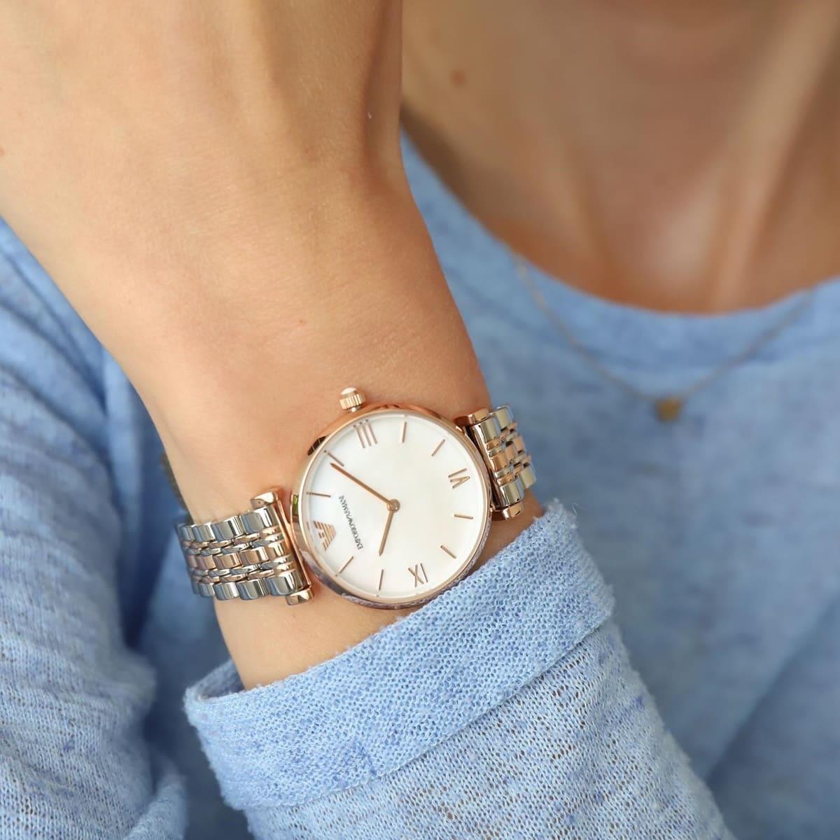 Emporio Armani AR1683 Classic Mother Of Pearl Dial Women's Watch Emporio Armani AR1683 Classic Mother Of Pearl Dial Women's Watch